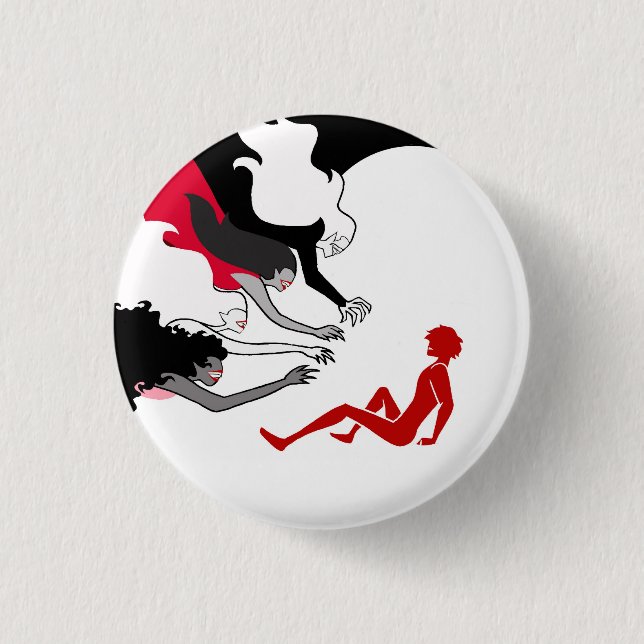 Badge Rond 2,50 Cm Jonathan Harker VS Castle Dracula Button (Devant)