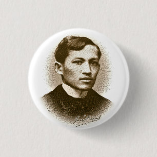 Badge Rond 2,50 Cm Jose Rizal (copie de sépia)