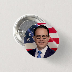 Badge Rond 2,50 Cm Josh Shapiro pour l'Amérique