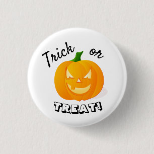 Badge Rond 2,50 Cm Jote Enfants Trick ou Treat Citrouille