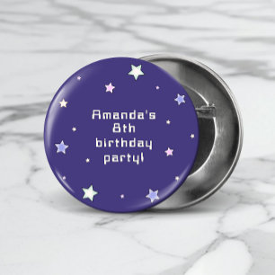 Badge Rond 2,50 Cm Jote Retro Anniversaire de enfant de jeu Arcade