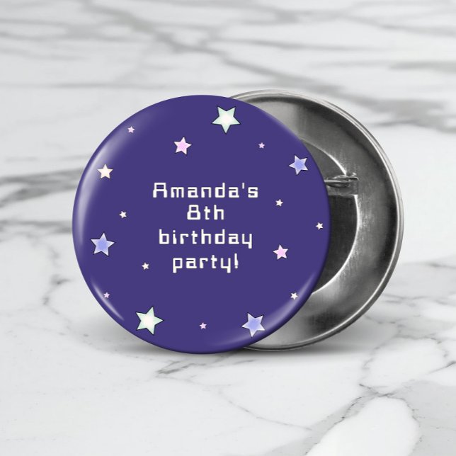 Badge Rond 2,50 Cm Jote Retro Anniversaire de enfant de jeu Arcade (Créateur téléchargé)