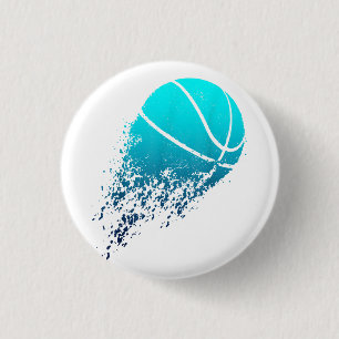 Badge Rond 2,50 Cm Joueur de basket-ball Fan Baller Sports