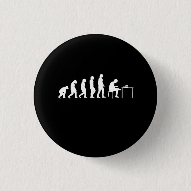 Badge Rond 2,50 Cm Joueur d'échecs (Devant)