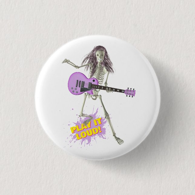 Badge Rond 2,50 Cm Jouez fort !  (Devant)