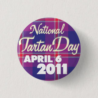 Badge Rond 2,50 Cm Jour 2011 de tartan : Mini