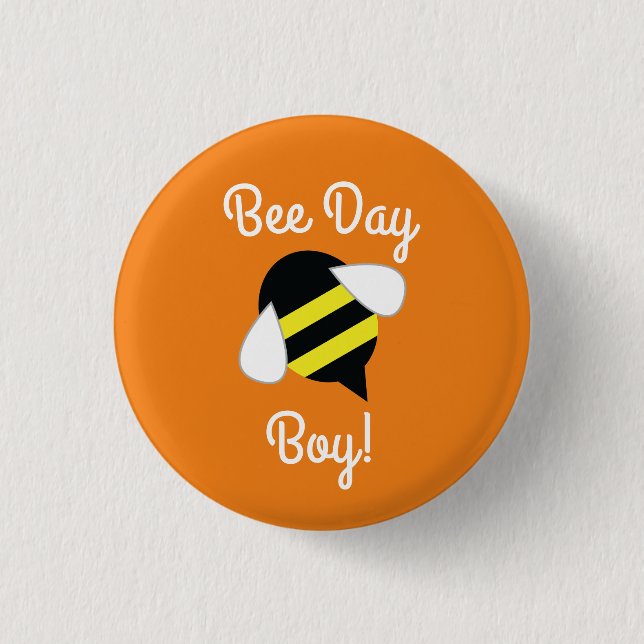 Badge Rond 2,50 Cm Jour de l'abeille Fête Enfants (Devant)