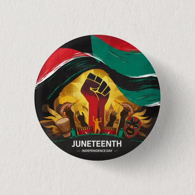 Badge Rond 2,50 Cm Jour de l'Indépendance Vinyl (Devant)