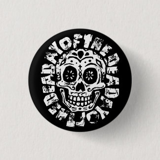 Badge Rond 2,50 Cm Jour du crâne mort 1