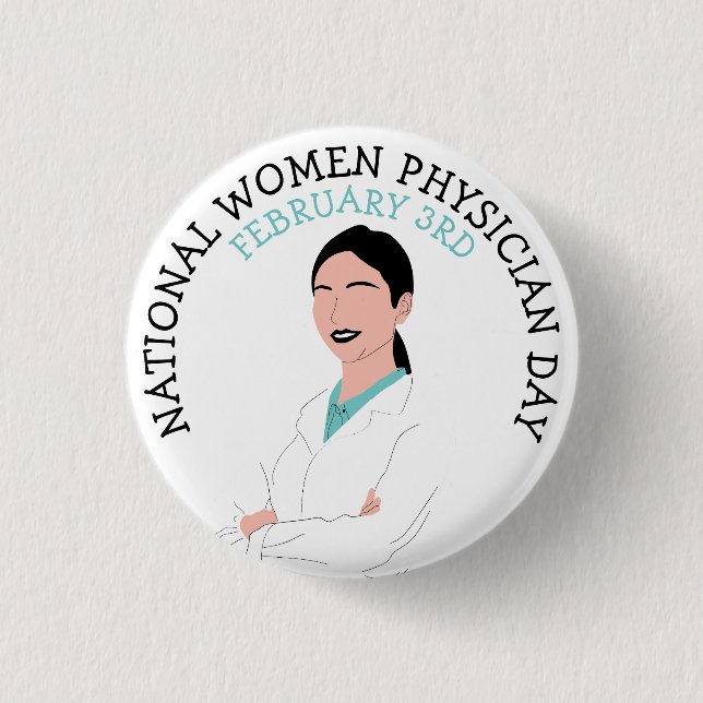 Badge Rond 2,50 Cm Journée nationale des femmes médecins 3 février Bo (Devant)