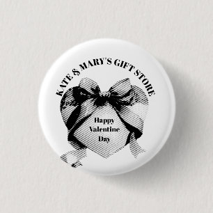 Badge Rond 2,50 Cm Joyeuse Fête des Amoureux Enseigne Commerciale