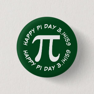 Badge Rond 2,50 Cm Joyeuse Journée Pi