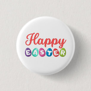 Badge Rond 2,50 Cm Joyeuses Pâques