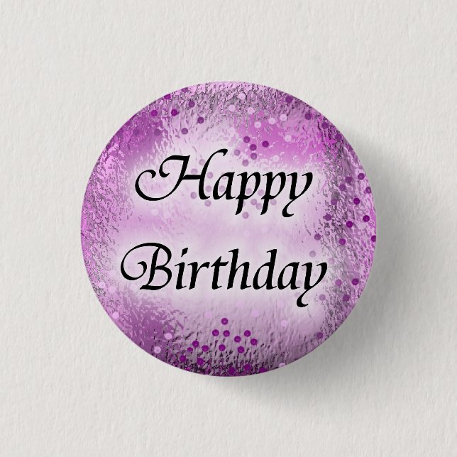 Badge Rond 2,50 Cm Joyeux anniversaire (Devant)