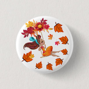 Badge Rond 2,50 Cm Joyeux Automne