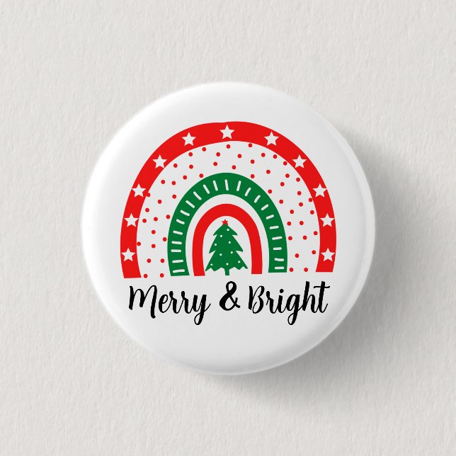 Badge Rond 2,50 Cm Joyeux et bon Noël (Devant)