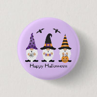 Joyeux Gnomes d'Halloween violet orange