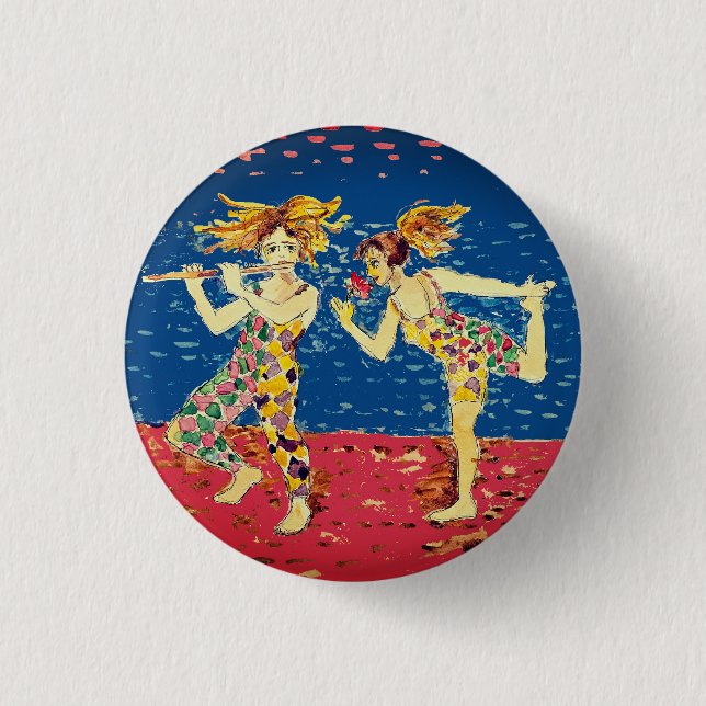 Badge Rond 2,50 Cm Joyeux jesters (Devant)