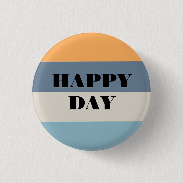 Badge Rond 2,50 Cm Joyeux Jour (Devant)