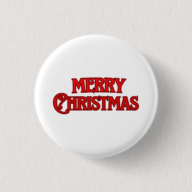 Badge Rond 2,50 Cm Joyeux Noël (Devant)