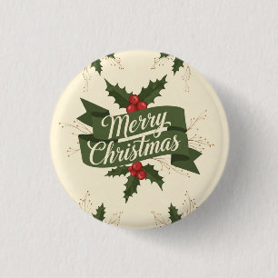 Badge Rond 2,50 Cm Joyeux Noël