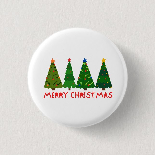 Badge Rond 2,50 Cm Joyeux Noël (Devant)