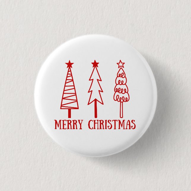 Badge Rond 2,50 Cm Joyeux Noël (Devant)