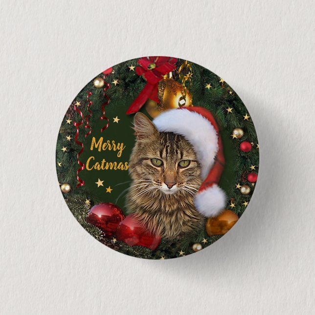 Badge Rond 2,50 Cm Joyeux Noël (Devant)