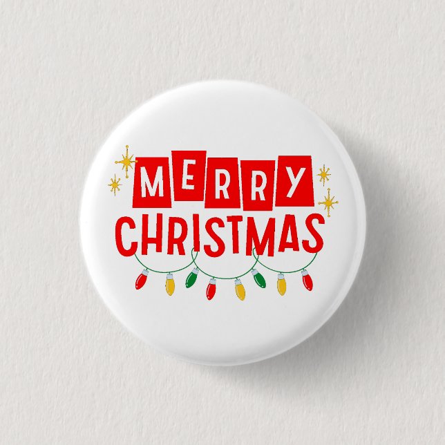 Badge Rond 2,50 Cm Joyeux Noël (Devant)