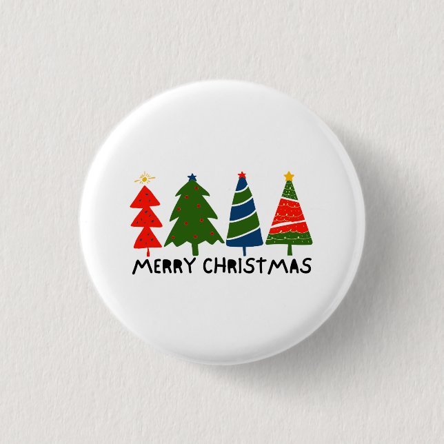 Badge Rond 2,50 Cm Joyeux Noël (Devant)