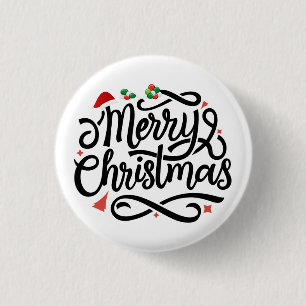 Badge Rond 2,50 Cm Joyeux Noël-61039