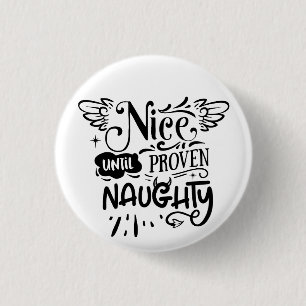 Badge Rond 2,50 Cm Joyeux Noël Jusqu'à Prouvé Vilain Drôle de Père No
