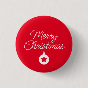 Badge Rond 2,50 Cm Joyeux Nouvel An Joyeux Noël Période des Fêtes