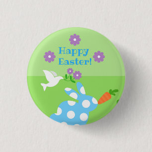Badge Rond 2,50 Cm Joyeux Pâques ! Bouton Pinback