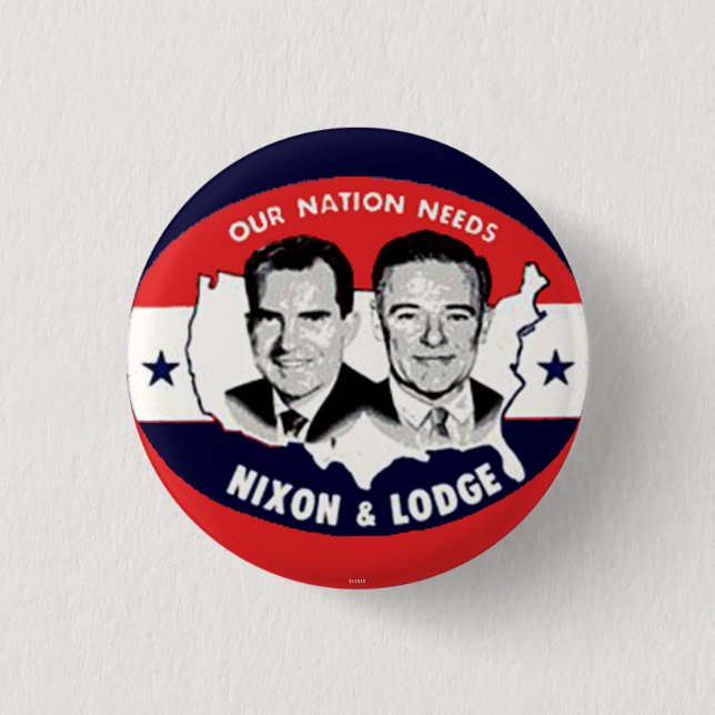 Badge Rond 2,50 Cm Jugate de Nixon-Loge - bouton (Devant)