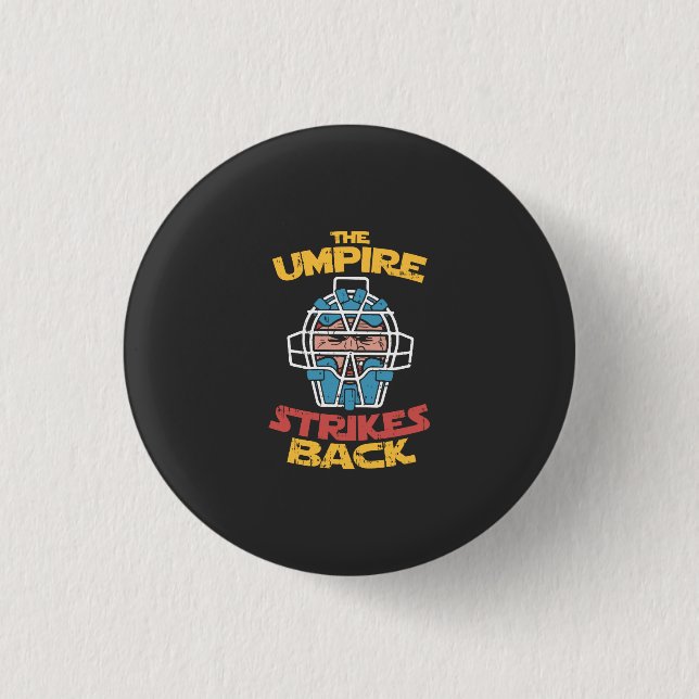 Badge Rond 2,50 Cm Juge de baseball (Devant)