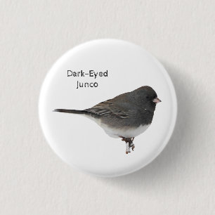 Badge Rond 2,50 Cm Junco à l'oeil foncé