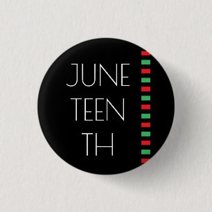 Badge Rond 2,50 Cm Juneteenth Red Black Green