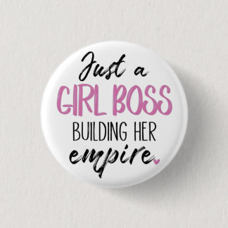 Badge Rond 2,50 Cm Just a Girl Boss | Motivational Pin Button