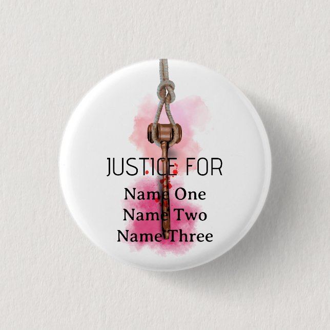 Badge Rond 2,50 Cm Justice pour tous (Devant)