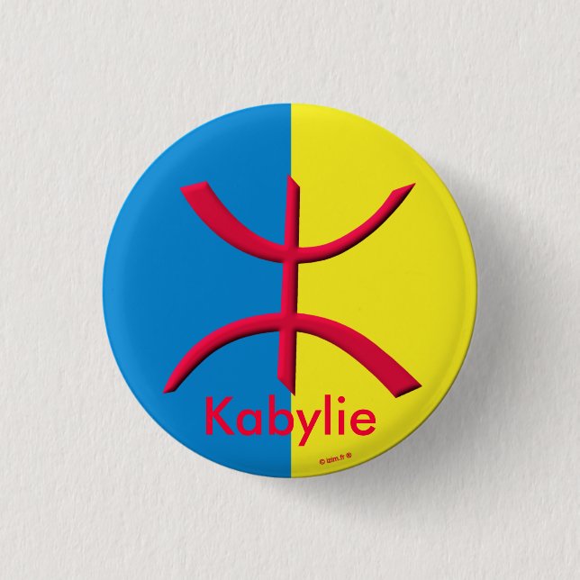 Badge Rond 2,50 Cm Kabylie (Devant)