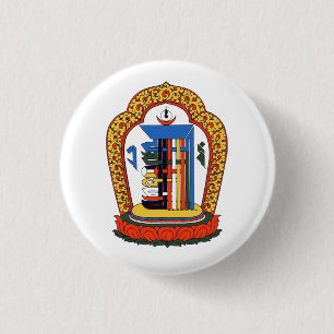 Badge Rond 2,50 Cm Kalachakra Mantra bouddhiste tibétain
