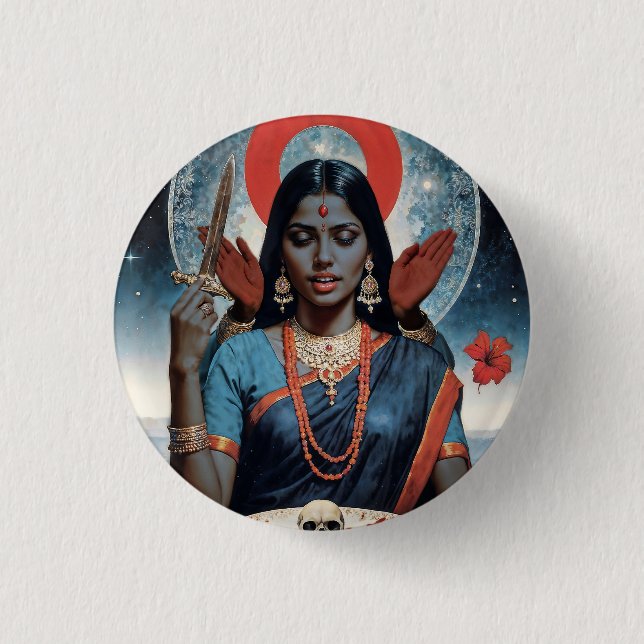 Badge Rond 2,50 Cm Kali sacrée (Devant)