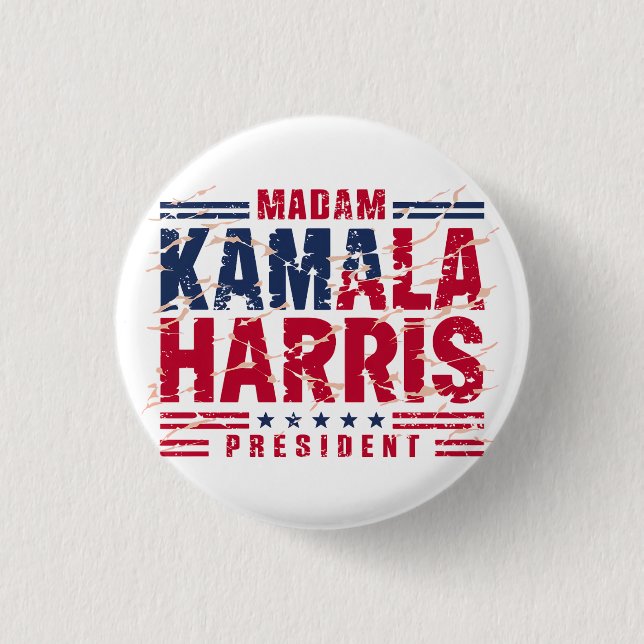 Badge Rond 2,50 Cm Kamala Harris (Devant)