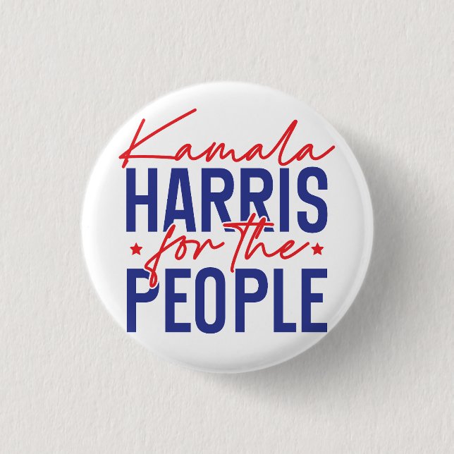 Badge Rond 2,50 Cm Kamala Harris (Devant)