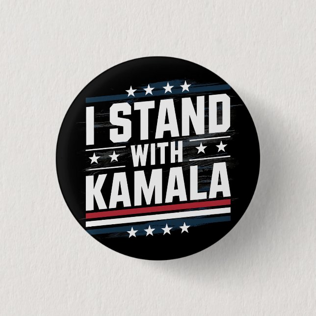 Badge Rond 2,50 Cm Kamala Harris (Devant)