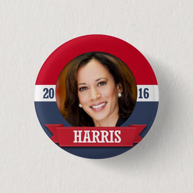 BADGE ROND 2,50 CM KAMALA HARRIS 2016 (Devant)