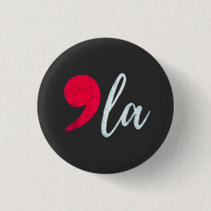 Badge Rond 2,50 Cm Kamala Harris 2024 Président Comma La Funny