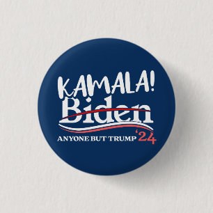 Badge Rond 2,50 Cm Kamala Harris, Kamala 2024 pour les femmes, anti-T