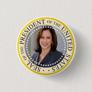 Badge Rond 2,50 Cm Kamala Harris Pin présidentiel